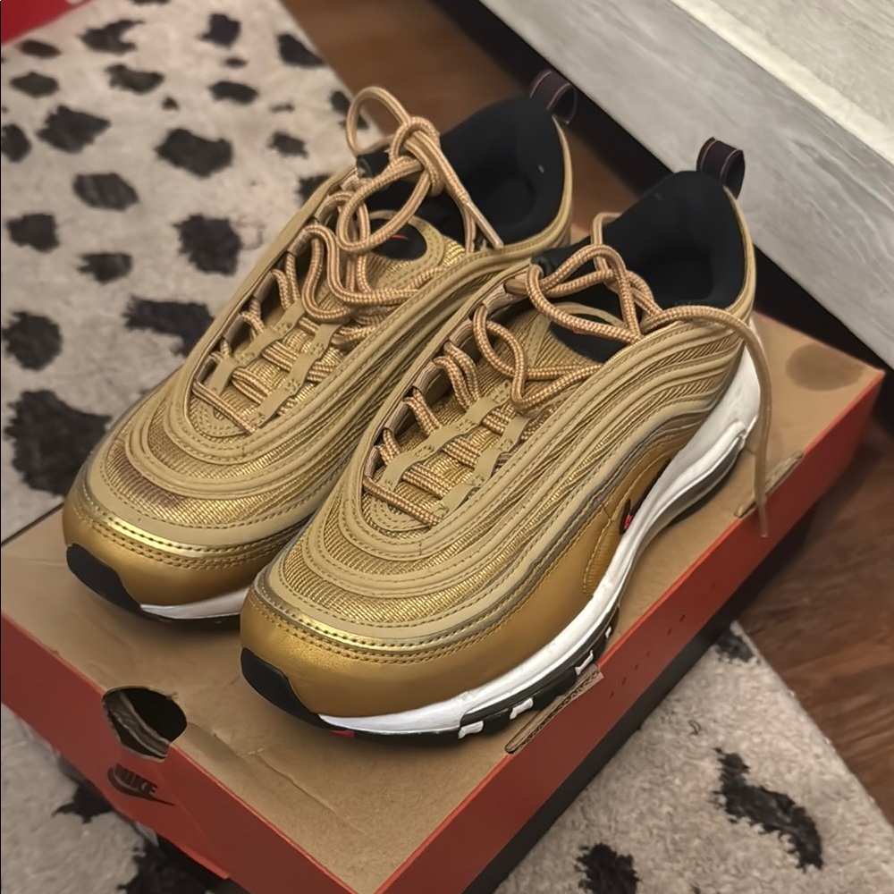 Gold Nike Air Max 97 Sneakers